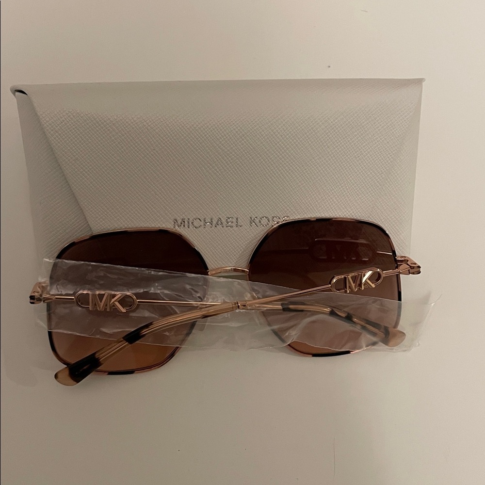 Michael Kors Empire Butterfly Rose Gold Sunglasses - Picture 8 of 8